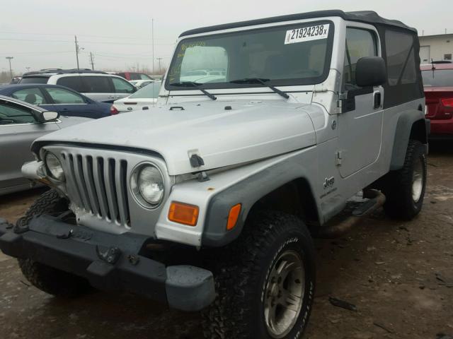 1J4FA44S66P743444 - 2006 JEEP WRANGLER / SILVER photo 2