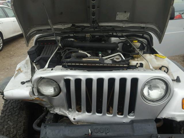 1J4FA44S66P743444 - 2006 JEEP WRANGLER / SILVER photo 7