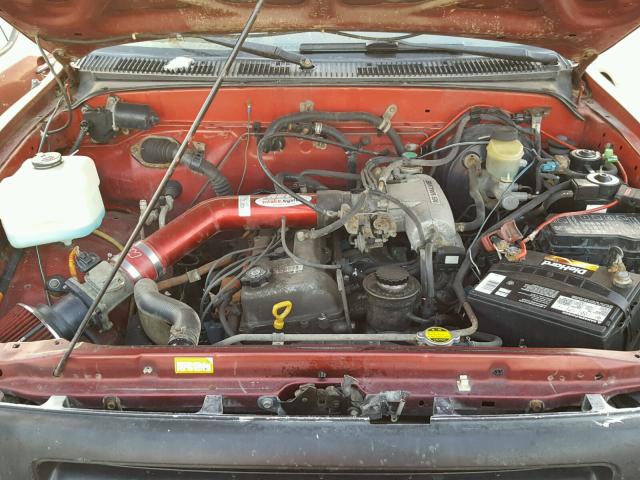 4TAPM62NXXZ454367 - 1999 TOYOTA TACOMA RED photo 7