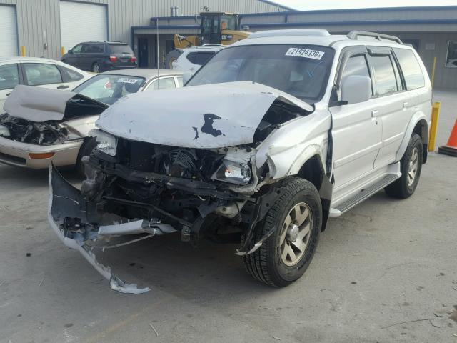 JA4LS41R03J000990 - 2003 MITSUBISHI MONTERO SP WHITE photo 2