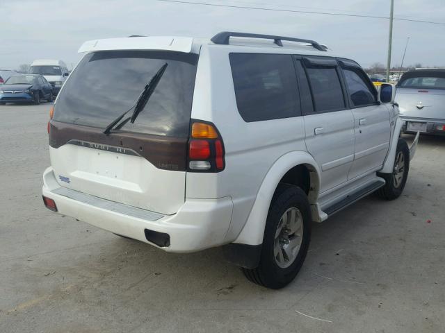 JA4LS41R03J000990 - 2003 MITSUBISHI MONTERO SP WHITE photo 4