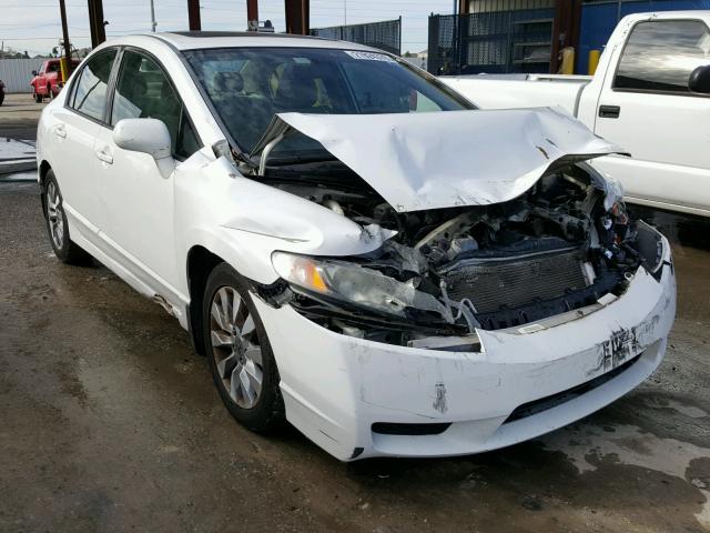 2HGFA16859H542697 - 2009 HONDA CIVIC EX WHITE photo 1