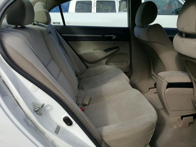 2HGFA16859H542697 - 2009 HONDA CIVIC EX 白色 照片 6