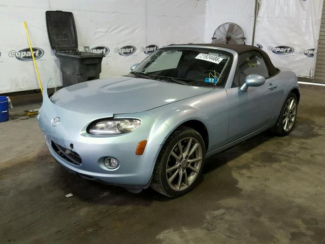 JM1NC25F180146800 - 2008 MAZDA MX-5 MIATA BLUE photo 2