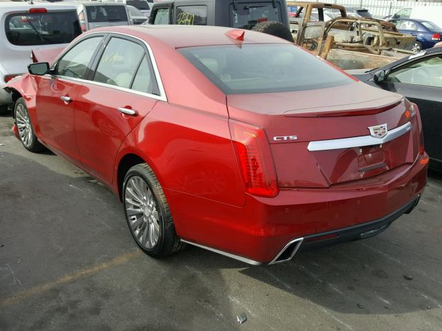 1G6AR5SX5H0169690 - 2017 CADILLAC CTS LUXURY RED photo 3