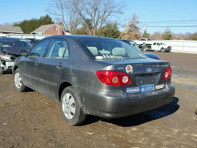 2T1BR30E27C811617 - 2007 TOYOTA COROLLA CE GRAY photo 3