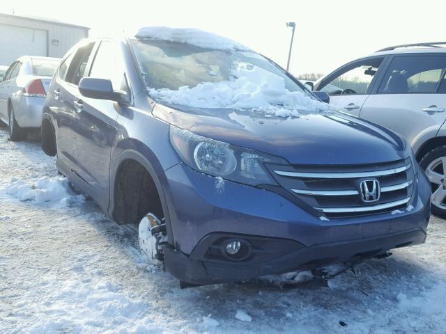 2HKRM4H50DH634842 - 2013 HONDA CR-V EX BLUE photo 1