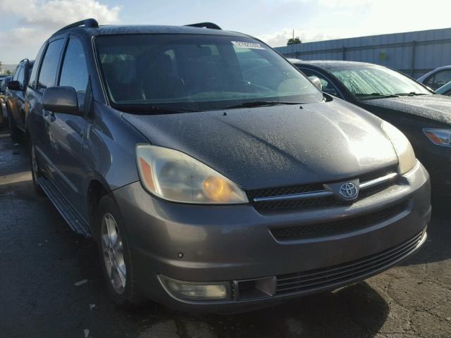 5TDZA22C74S146230 - 2004 TOYOTA SIENNA XLE GRAY photo 1