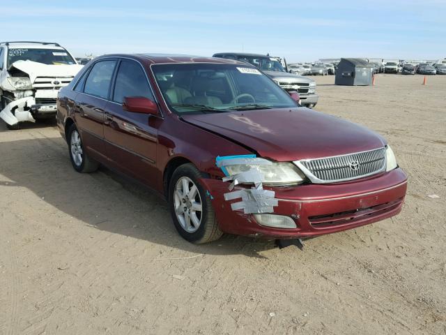 4T1BF28B62U256286 - 2002 TOYOTA AVALON XL RED photo 1