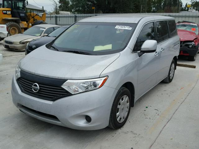 JN8AE2KP4F9124275 - 2015 NISSAN QUEST S SILVER photo 2