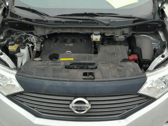 JN8AE2KP4F9124275 - 2015 NISSAN QUEST S SILVER photo 7