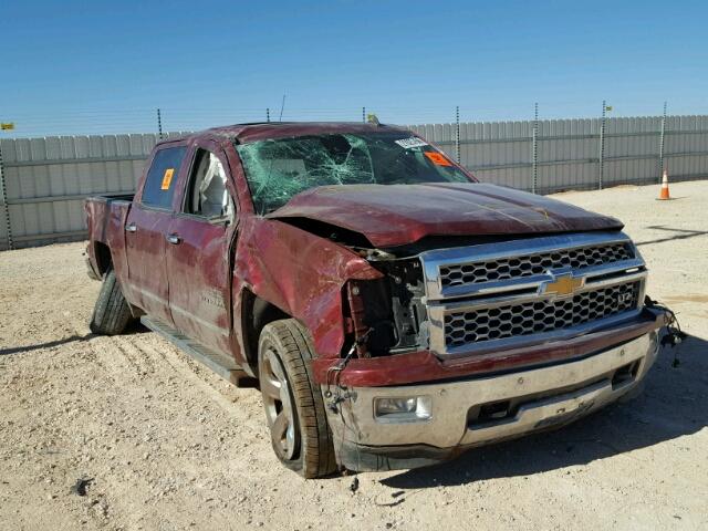 3GCUKSEC0EG215813 - 2014 CHEVROLET SILVERADO BURGUNDY photo 1