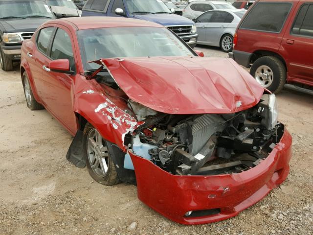 1C3CDZCB1DN623773 - 2013 DODGE AVENGER SX RED photo 1