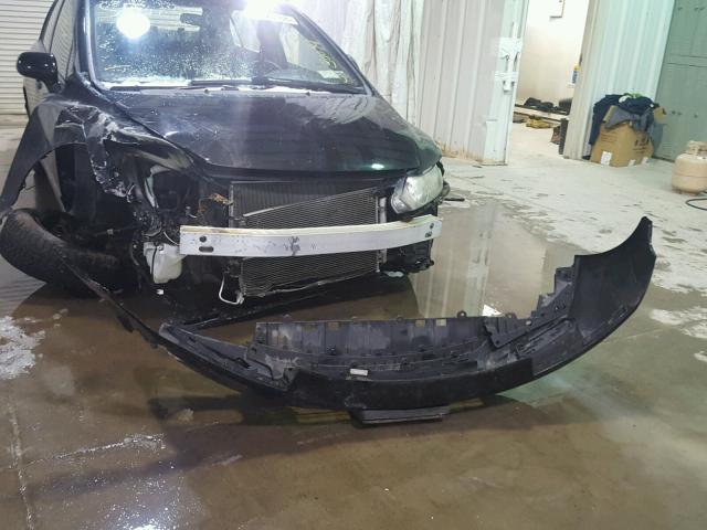 2HGFA16599H326616 - 2009 HONDA CIVIC LX BLACK photo 9