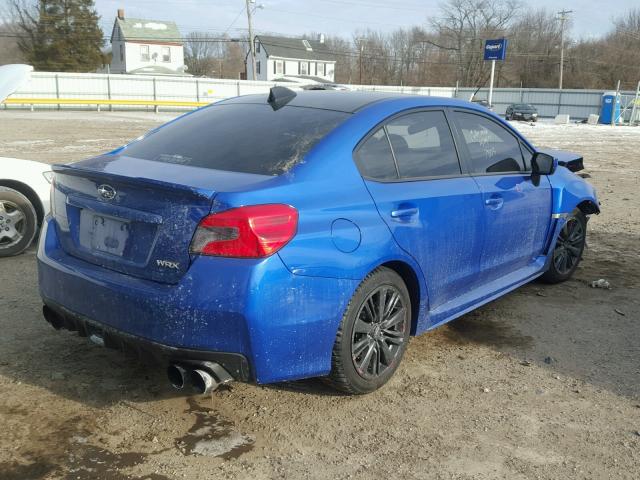 JF1VA1B63H9815946 - 2017 SUBARU WRX BLUE photo 4