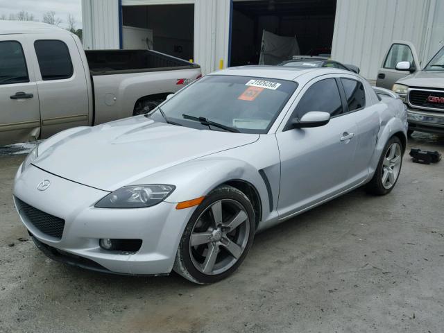 JM1FE17N740131709 - 2004 MAZDA RX8 SILVER photo 2