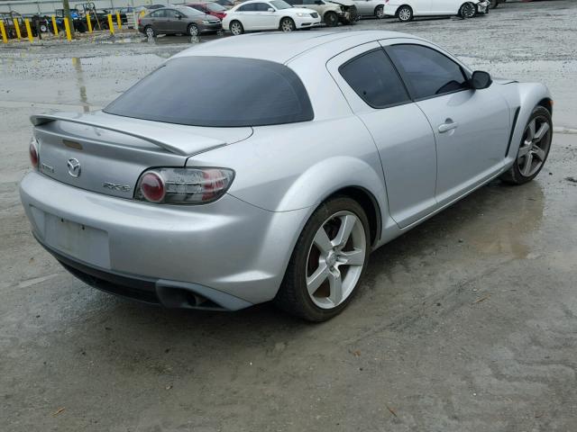 JM1FE17N740131709 - 2004 MAZDA RX8 SILVER photo 4