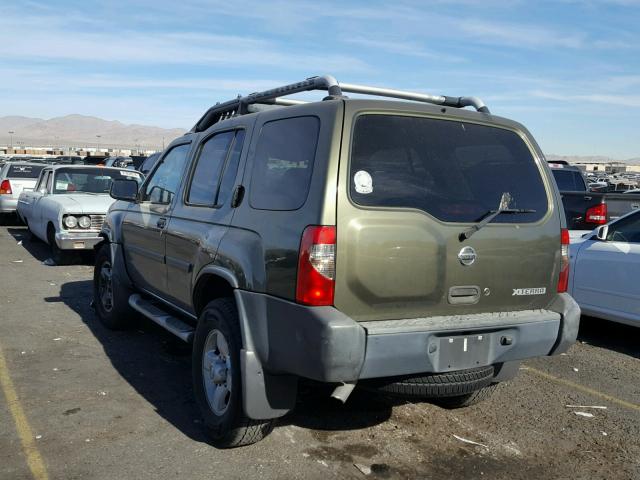 5N1ED28T24C682089 - 2004 NISSAN XTERRA XE GREEN photo 3