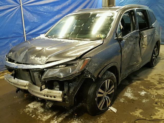 5FNYF6H64GB045046 - 2016 HONDA PILOT EXL GRAY photo 2