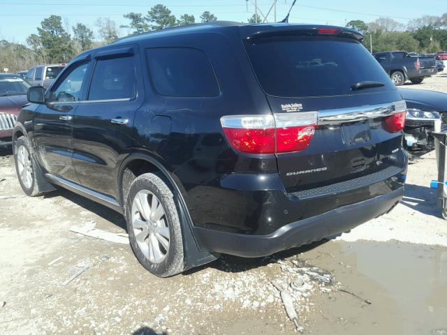 1C4RDHDG1DC645794 - 2013 DODGE DURANGO CR BLACK photo 3