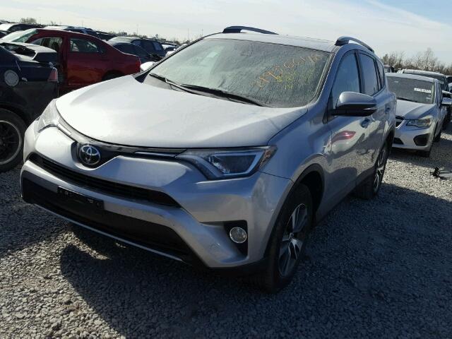 2T3WFREV4HW348943 - 2017 TOYOTA RAV4 XLE SILVER photo 2