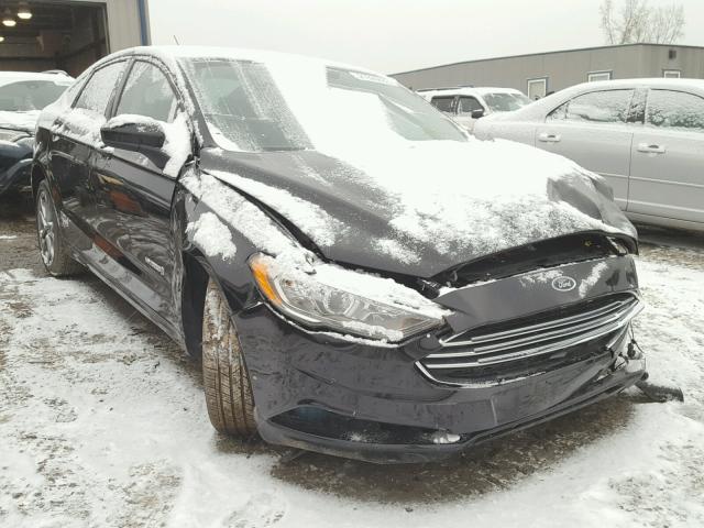 3FA6P0LU2HR357105 - 2017 FORD FUSION SE BLACK photo 1