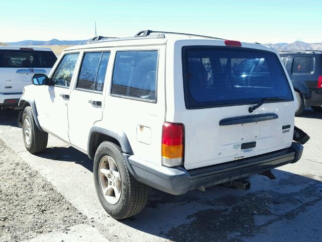 1J4FF48S0YL211144 - 2000 JEEP CHEROKEE S WHITE photo 3