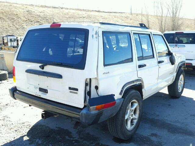 1J4FF48S0YL211144 - 2000 JEEP CHEROKEE S WHITE photo 4