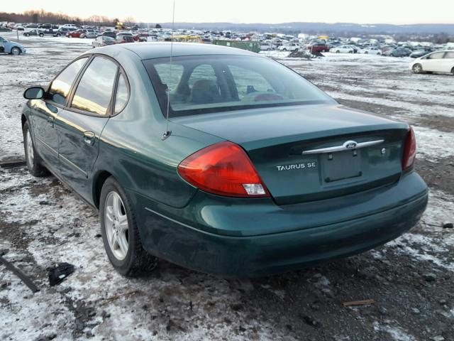 1FAFP56S8YG129799 - 2000 FORD TAURUS SEL GREEN photo 3