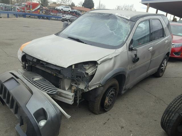 3G5DA03E22S599928 - 2002 BUICK RENDEZVOUS GRAY photo 2