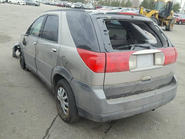 3G5DA03E22S599928 - 2002 BUICK RENDEZVOUS GRAY photo 3