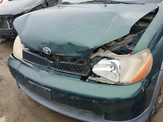 JTDBT1238Y0087803 - 2000 TOYOTA ECHO GREEN photo 9