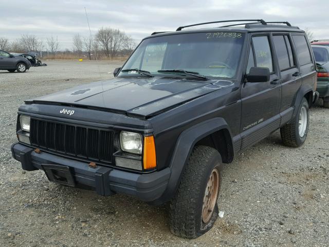 1J4FJ68S4TL313386 - 1996 JEEP CHEROKEE S BLACK photo 2