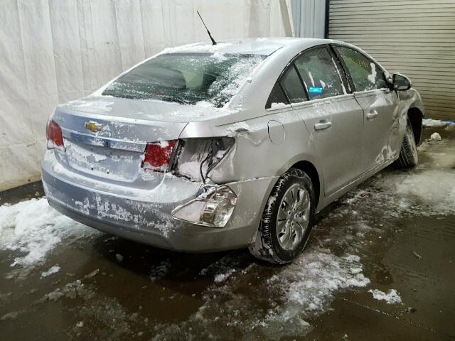 1G1PD5SH2C7285727 - 2012 CHEVROLET CRUZE LS SILVER photo 4