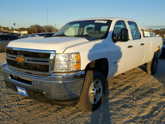 1GC1CVCG2EF158829 - 2014 CHEVROLET SILVERADO WHITE photo 2