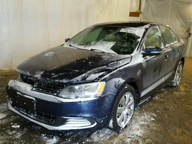 3VWDZ7AJ1BM042987 - 2011 VOLKSWAGEN JETTA SE BLUE photo 2