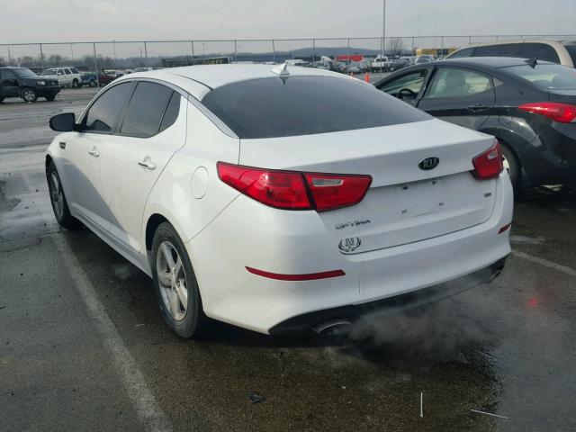 5XXGM4A77EG336191 - 2014 KIA OPTIMA LX WHITE photo 3