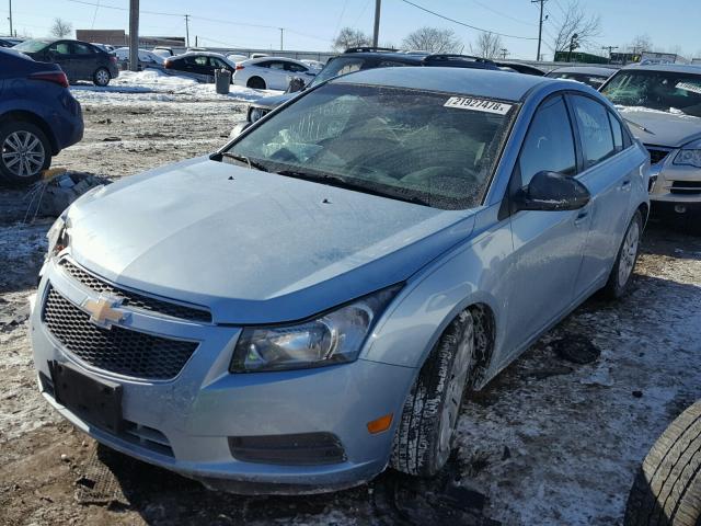 1G1PC5SH4C7183512 - 2012 CHEVROLET CRUZE LS BLUE photo 2