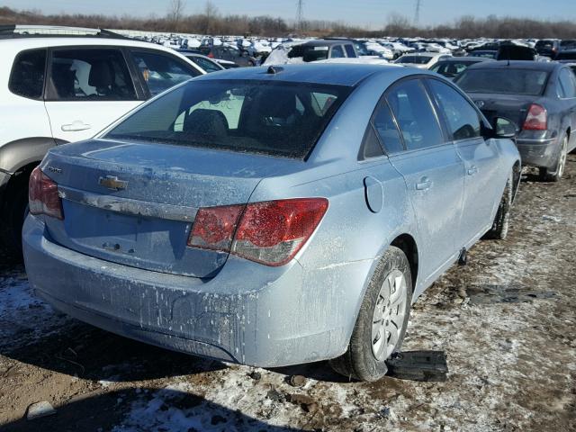 1G1PC5SH4C7183512 - 2012 CHEVROLET CRUZE LS BLUE photo 4