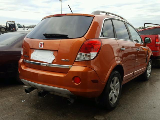 3GSDL73778S568135 - 2008 SATURN VUE XR ORANGE photo 4