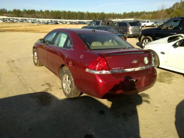 2G1WT58N481356040 - 2008 CHEVROLET IMPALA LT BURGUNDY photo 3