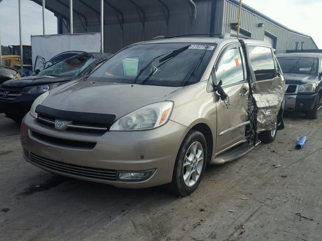 5TDZA22C75S275716 - 2005 TOYOTA SIENNA XLE TAN photo 2