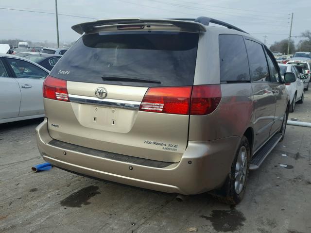 5TDZA22C75S275716 - 2005 TOYOTA SIENNA XLE TAN photo 4