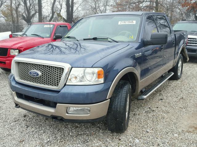 1FTPW14504KA74876 - 2004 FORD F150 SUPER BLUE photo 2