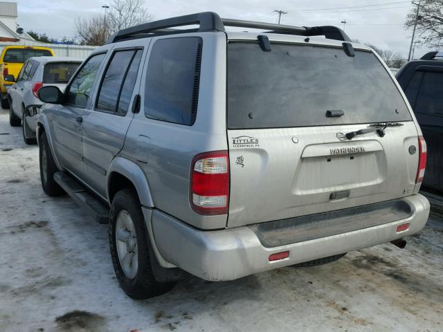 JN8DR09Y43W806591 - 2003 NISSAN PATHFINDER SILVER photo 3