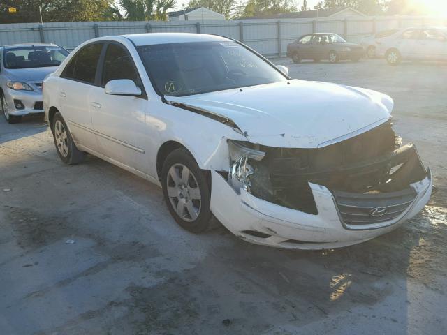 5NPET46C49H476984 - 2009 HYUNDAI SONATA GLS WHITE photo 1