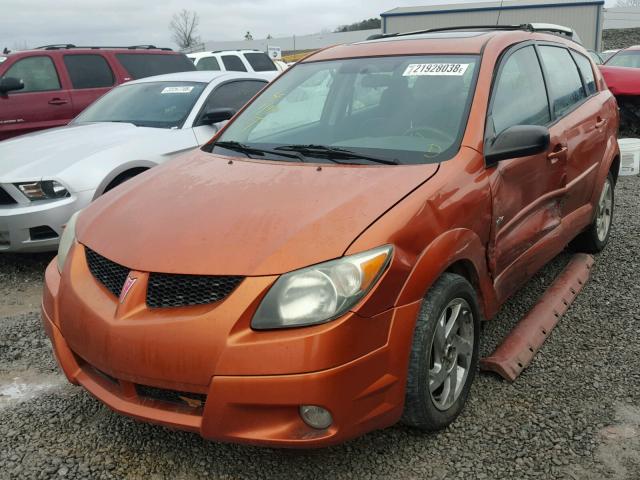 5Y2SL62854Z465610 - 2004 PONTIAC VIBE ORANGE photo 2