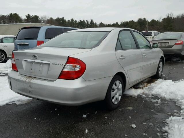 4T1BE32K54U788746 - 2004 TOYOTA CAMRY LE SILVER photo 4