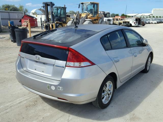 JHMZE2H7XAS030827 - 2010 HONDA INSIGHT EX SILVER photo 4