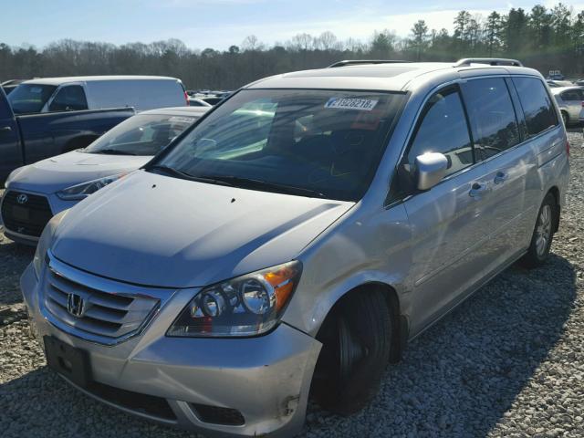 5FNRL3H78AB082242 - 2010 HONDA ODYSSEY EX SILVER photo 2